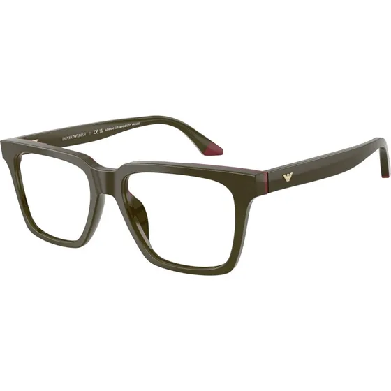Emporio Armani EA3272U 6316 - Lunettes de vue carrées en acétate vert