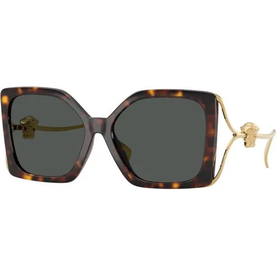 Versace VE4502U 108/87 Lunettes de soleil Carrées Écaille et Gris