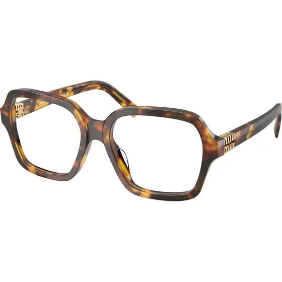Miu Miu MU 03YV 14L1O1 - Montures Optiques Carrées Acétate Écaille