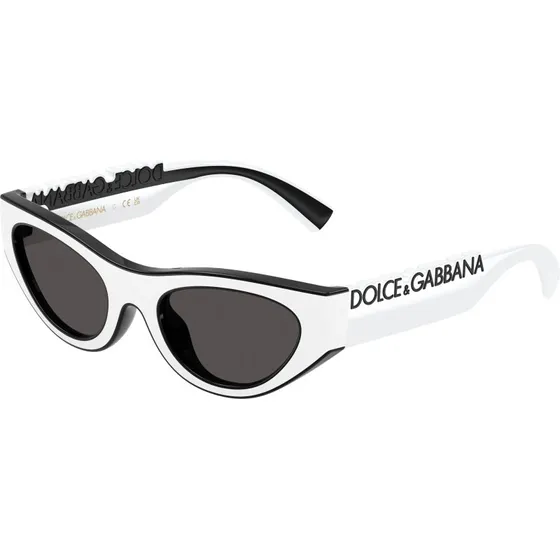 Dolce & Gabbana Enfant DX6012 Lunettes de Soleil Cat Eye Noir Gris