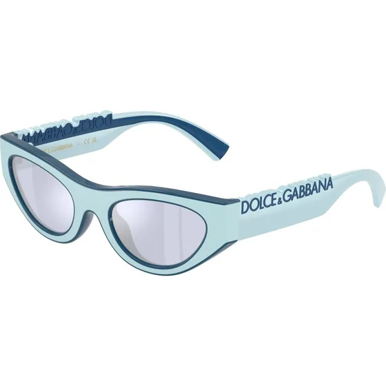 Dolce & Gabbana Enfant DX6012 Lunettes de Soleil Cat Eye Violet Miroir