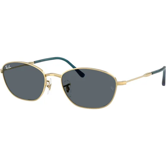 Ray-Ban RB3749 Lunettes de Soleil Géométriques Or et Bleu