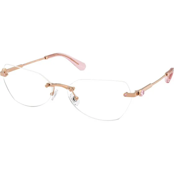 Swarovski SK1031 4014 : Lunettes de vue géométriques en métal doré