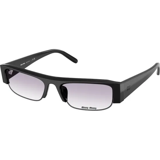Miu Miu MU B07S 16K04O - Lunettes de soleil carrées en acétate noir