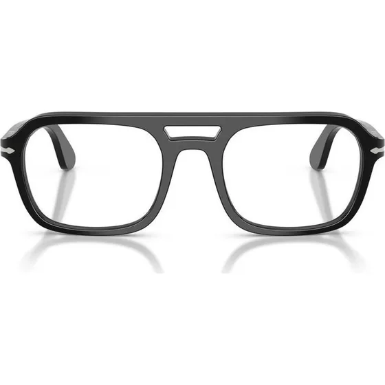 Persol PO3394V 95 - Montures Optiques Carrées en Acétate Noir
