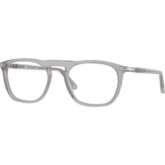 Persol PO3391V 309 - Montures Optiques Carrées en Acétate Gris Transparent