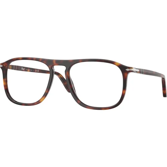 Persol PO3392V 24 Lunettes Optiques Carrées en Acétate Écaille