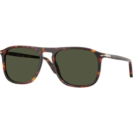 Persol PO3392S Lunettes de Soleil Carrées en Acétate Écaille et Vert