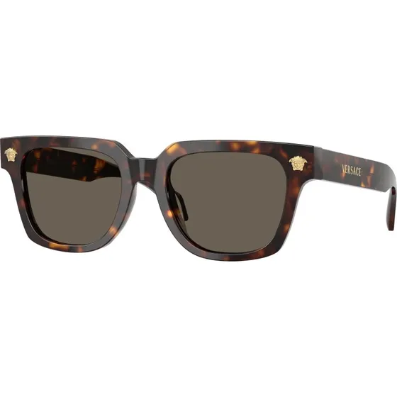 Versace Homme VE4510U Lunettes de Soleil Carrées Écaille Marron