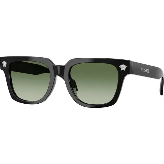Versace Homme Lunettes de Soleil VE4510U Carrées Acétate Noir/Vert