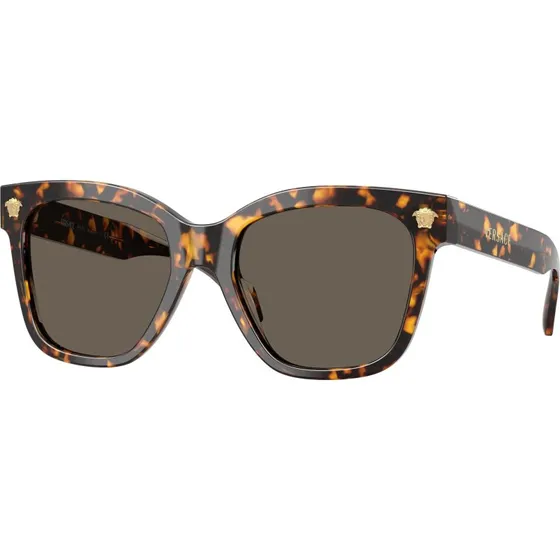 Versace VE4511 Lunettes de Soleil Carrées Écaille et Verres Marron