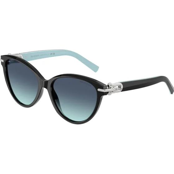 Tiffany TF4261 80559S Lunettes de soleil Cat Eye Noir et Bleu