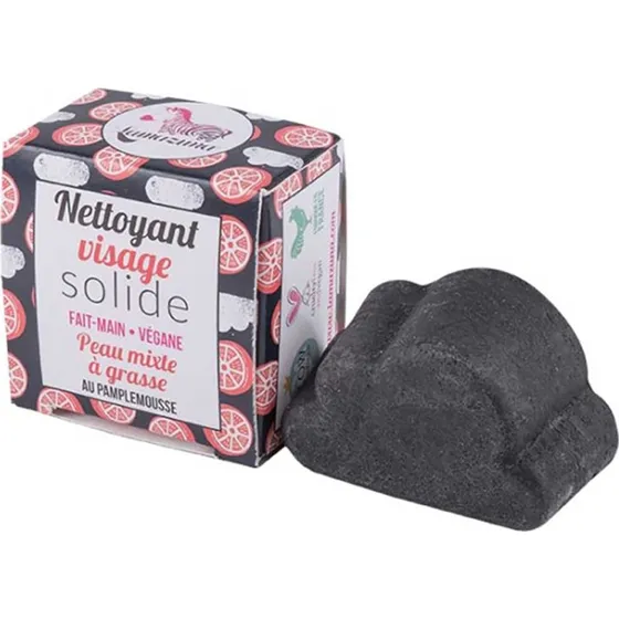 Lamazuna Charbon Attack Nettoyant Visage Solide 25g