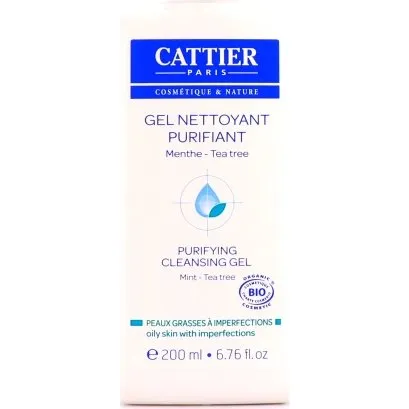 Cattier Gel Nettoyant Purifiant Bio 200 ml