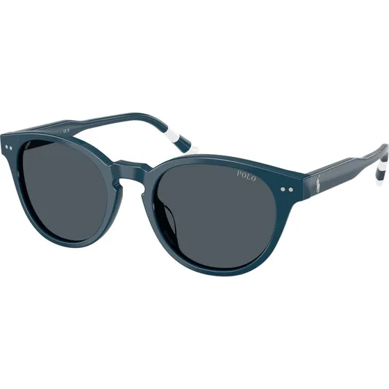 Polo Ralph Lauren PH4241U Lunettes de Soleil Rondes Bleu Gris