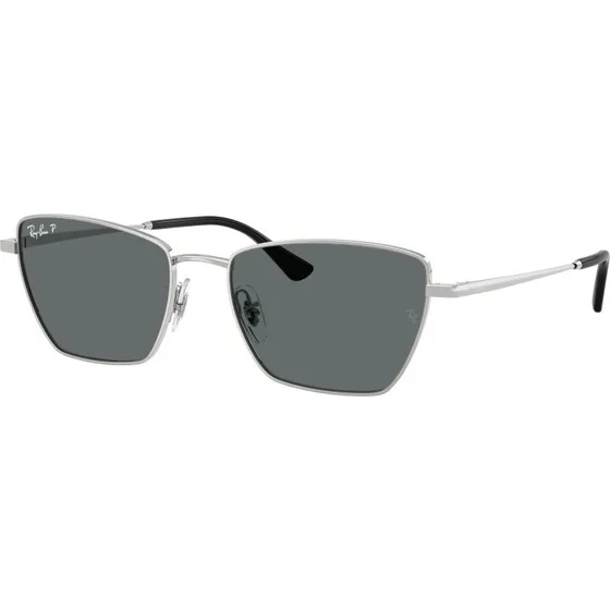 Ray-Ban RB3783 Lunettes de Soleil Géométriques Argentées Polarisées