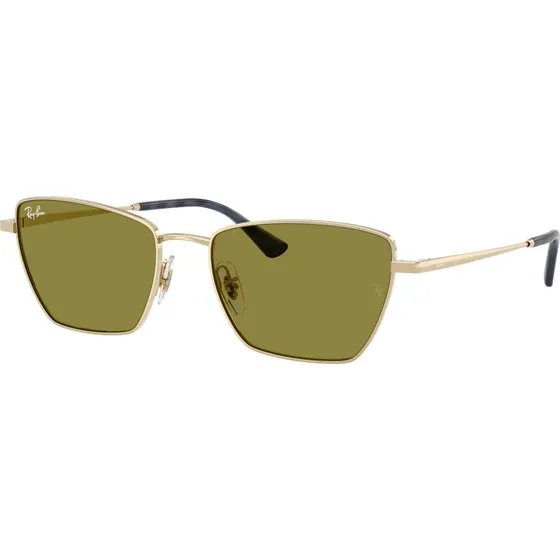 Ray-Ban RB3783 Lunettes de Soleil Géométriques Or et Vert