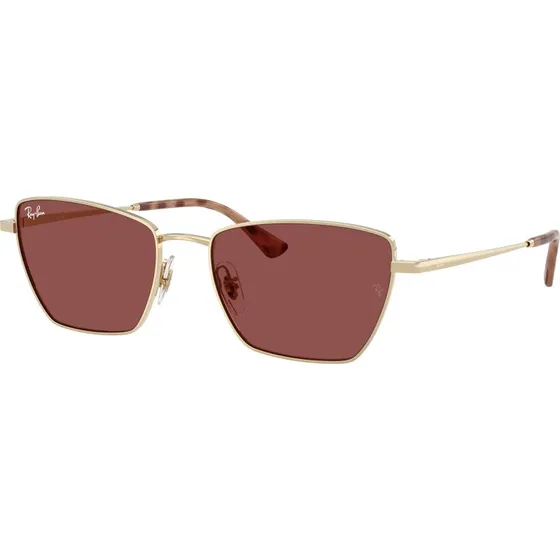 Ray-Ban RB3783 Lunettes de Soleil Géométriques Or et Violet