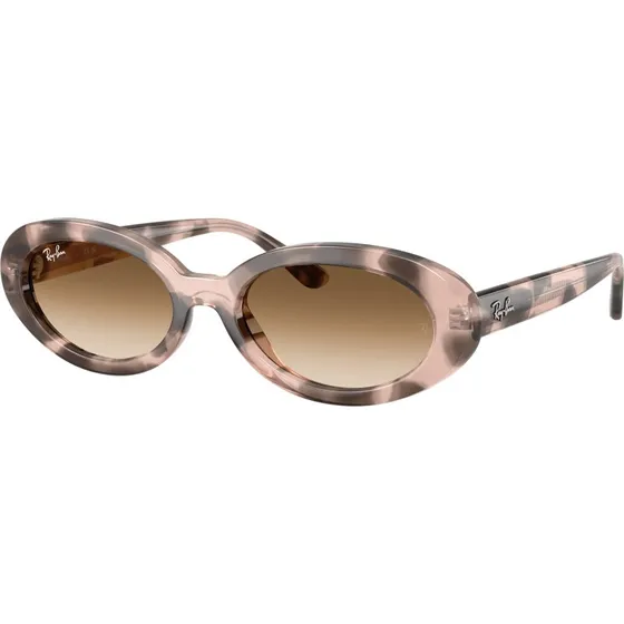 Ray-Ban RB2223 Lunettes de soleil rondes en acétate Rose et Marron