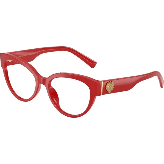 Dolce & Gabbana DG3440 3088 Lunettes de vue Cat Eye Rouge Transparent