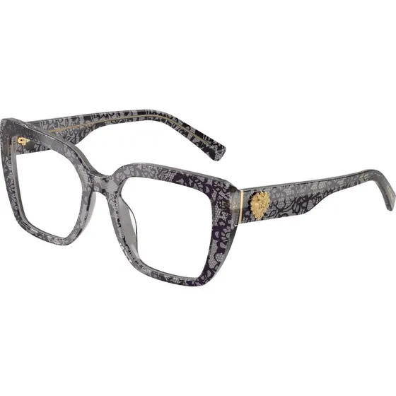 Dolce & Gabbana DG3441 3471 Lunettes de vue Carrées en Acétate Gris