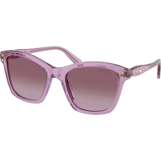 Swarovski SK6063 Lunettes de soleil Carrées en Acétate Violet