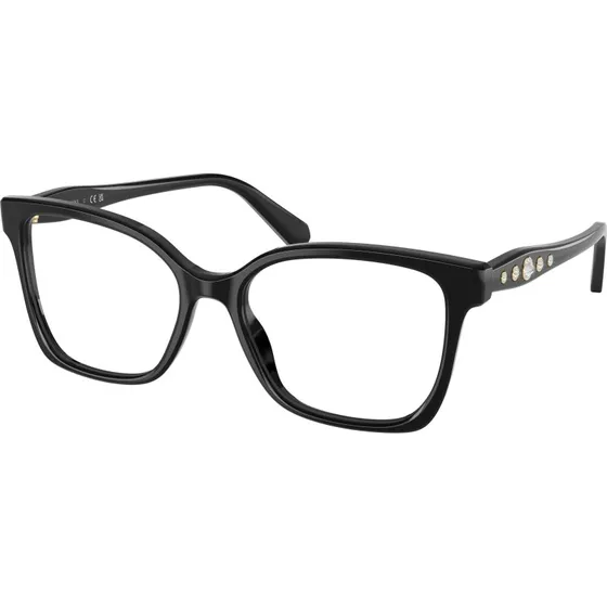 Swarovski SK2061 1001 Montures Optiques Carrées en Acétate Noir