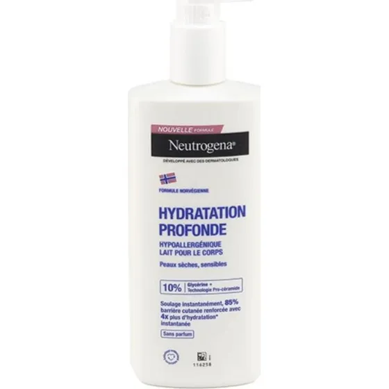 Neutrogena Hydratation Profonde Lait Corps Hypoallergnique 400ml