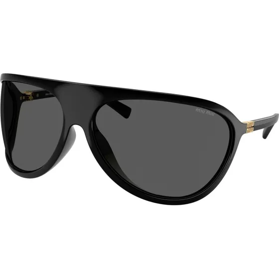 Miu Miu Lunettes de Soleil Géométriques MU A01S 1AB5S0 Noir/Gris
