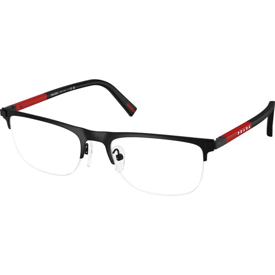 Prada Linea Rossa PS 50RV 1BO1O1 - Montures Optiques Métal Noir
