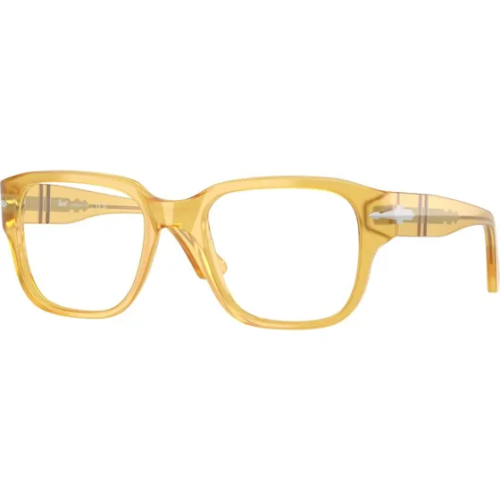 Persol PO3374V 204 Montures Optiques Carrées en Acétate Jaune