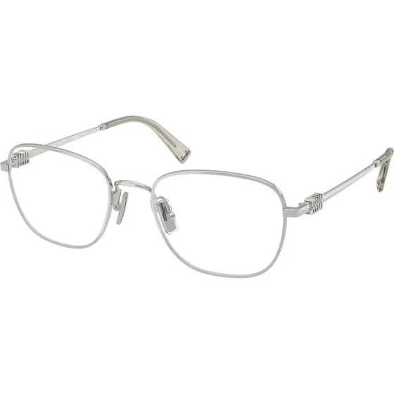 Miu Miu MU 50WV 1BC1O1 Lunettes Optiques Carrées Argentées