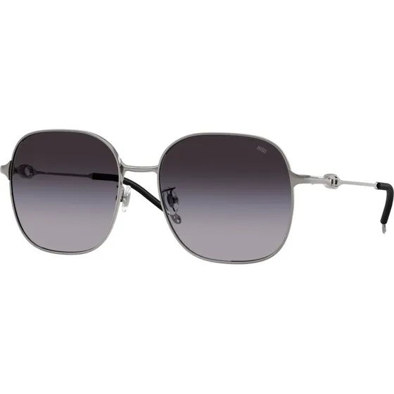 DIESEL Lunettes de soleil DL1010D Carrées Métal Gris