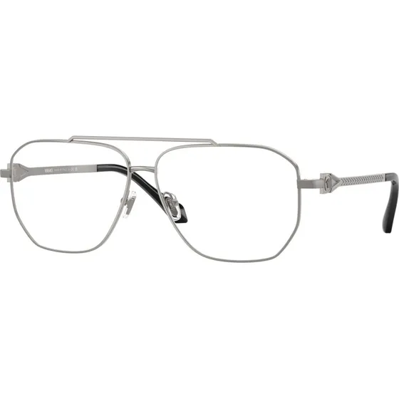 Versace Homme VE1307 1001 Montures Optiques Pilote Métal Gris