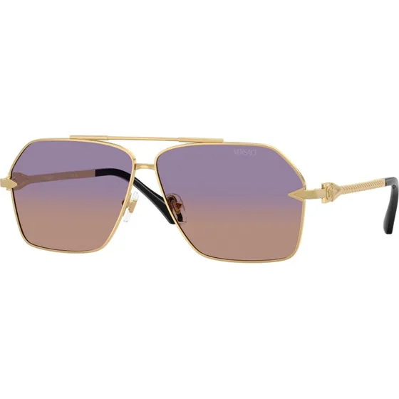 Versace Homme VE2284 1002EL Lunettes de Soleil Pilote Or
