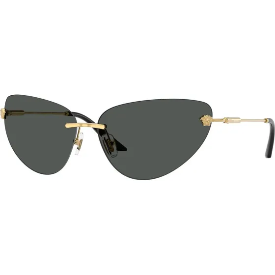 Versace VE2281 Lunettes de Soleil Cat Eye Or et Gris