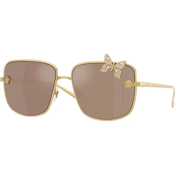 Versace VE2282 K0030W : Lunettes de soleil carrées en métal or