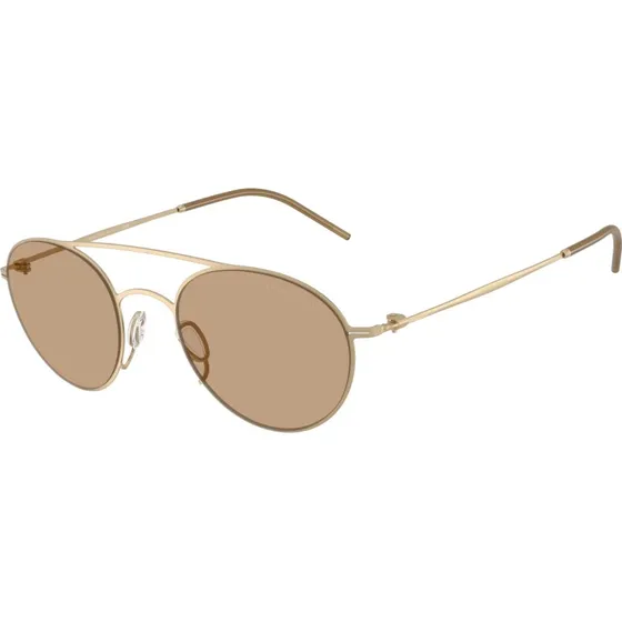 Giorgio Armani Homme AR6169 - Lunettes de soleil rondes Or et Marron