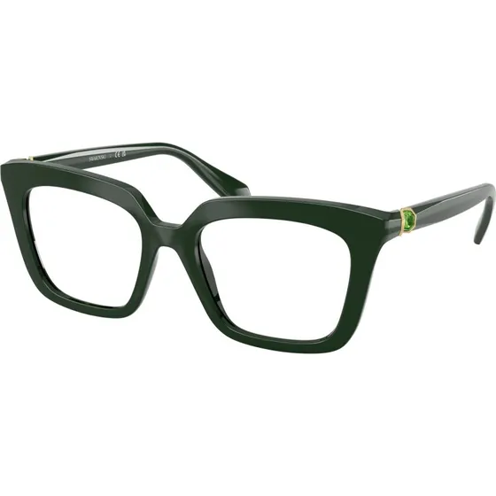 Swarovski SK2043 1026 - Montures Optiques Carrées en Acétate Vert