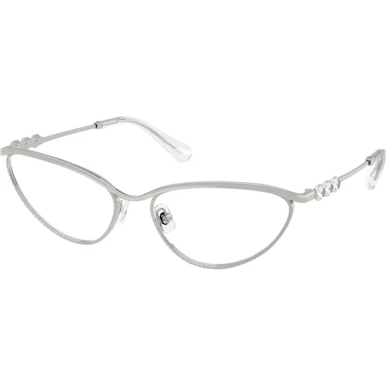 Swarovski SK1027 4001 Montures Optiques Cat Eye Argent