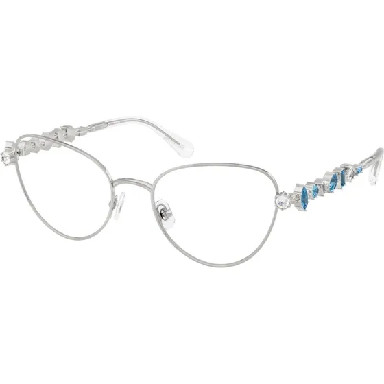 Swarovski SK1024 401A Montures Optiques Cat Eye Argent