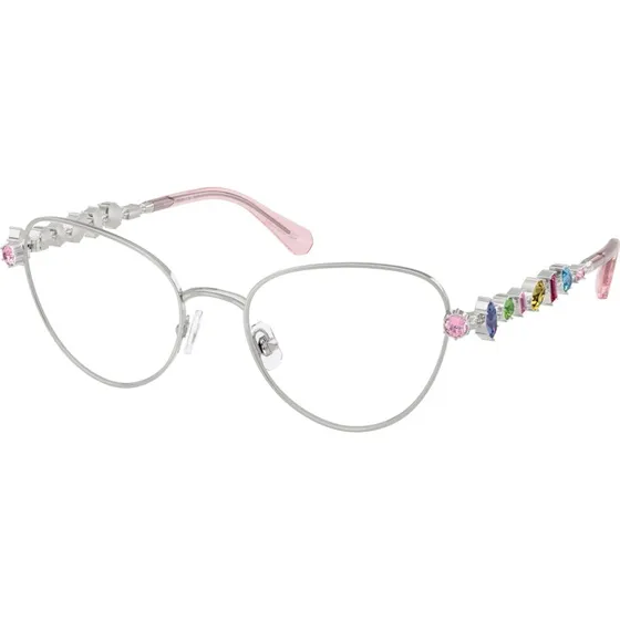 Swarovski SK1024 401M Montures Optiques Cat Eye Argent