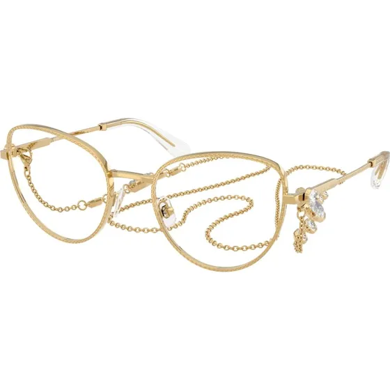 Swarovski SK1022 4039 Lunettes Optiques Cat Eye en Métal Doré
