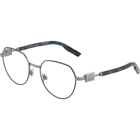 Dolce & Gabbana DG1362 : Montures Optiques Pantos en Métal Bleu