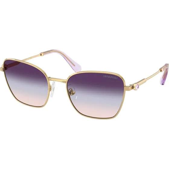 Swarovski SK7029 Lunettes de Soleil Aviateur Or et Bleu pour Femme