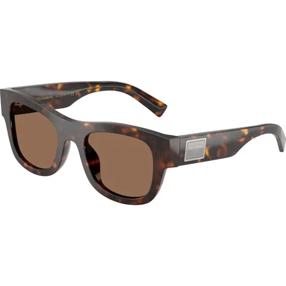 Dolce & Gabbana DG4509 Lunettes de Soleil Carrées Écaille Marron