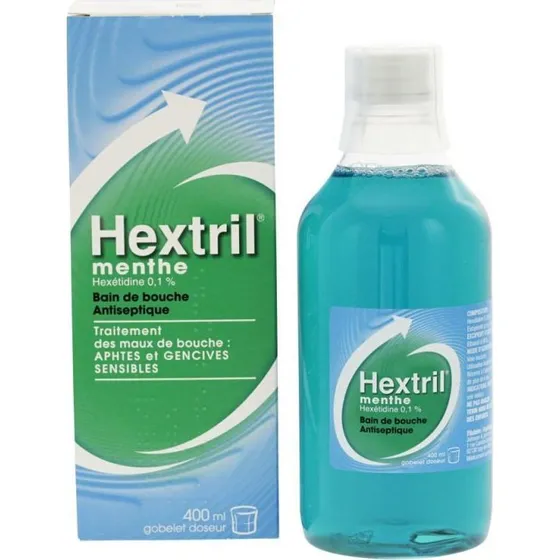 Hextril Menthe 0,1% Bain de Bouche 400ml