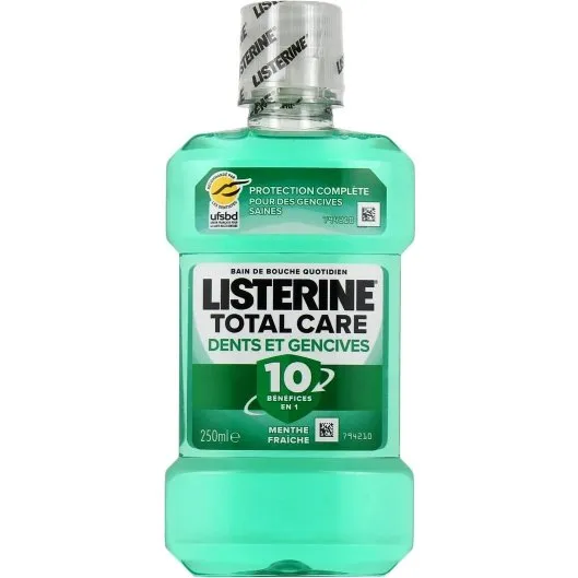 Listerine Total Care Dents et Gencives 250ml Menthe Fraîche