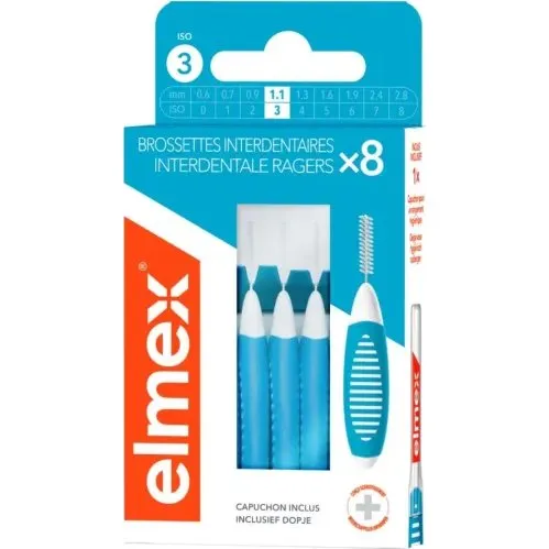 Elmex Brossettes Interdentaires 0.7 mm (Taille 1) x8