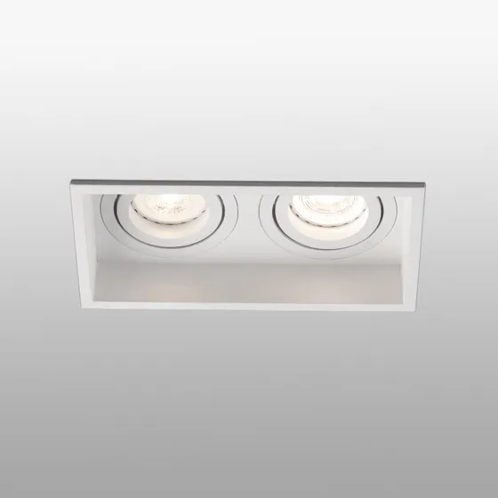 FARO BARCELONA Lampe encastrable Hyde 2 spots inclinables blanc